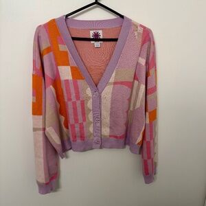 RVCA Jesse Brown Geo Crop Cardigan